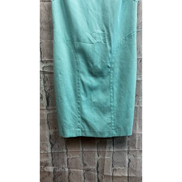 J. McLaughlin Womens Olson Sleeveless Dress Aqua Solid Size 2 - Picture 3 of 9